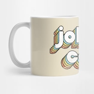 Johnny Cash - Retro Rainbow Letters Mug